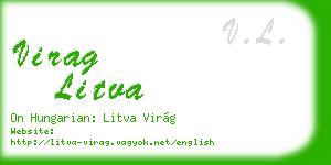 virag litva business card